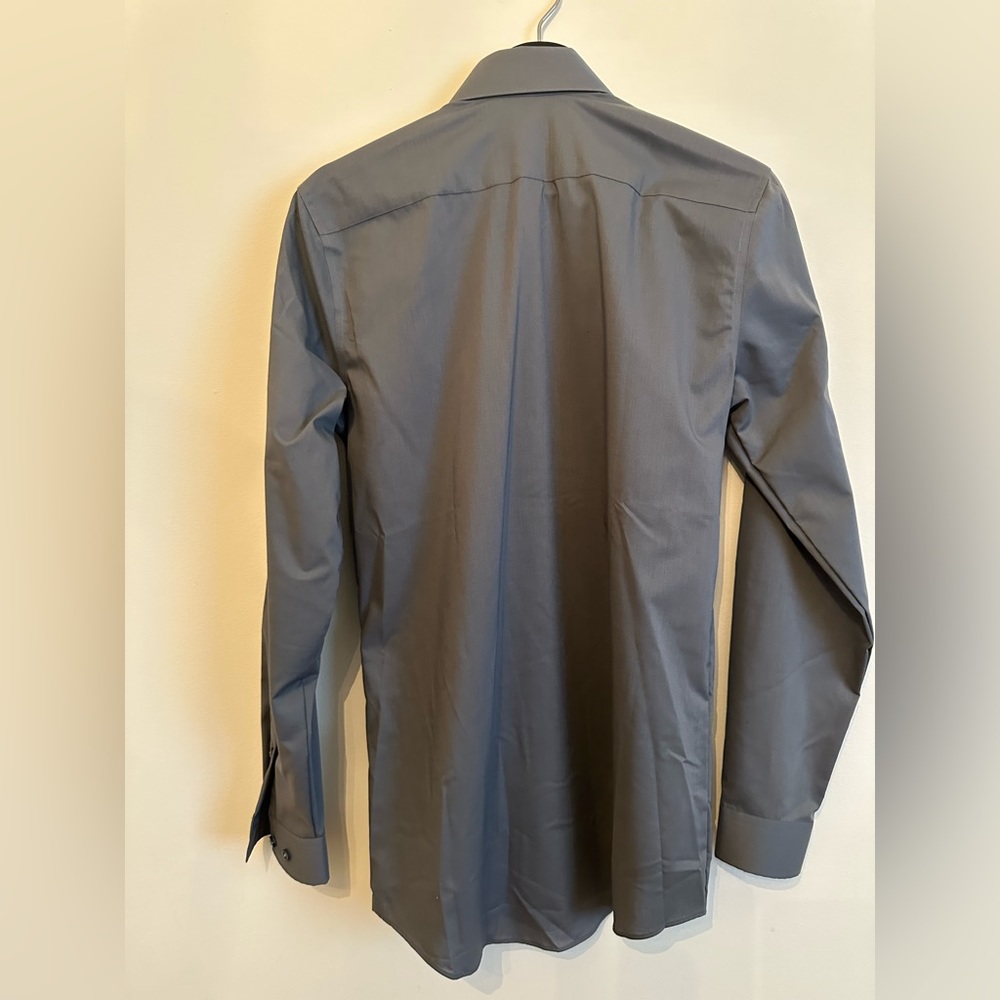 JF button down dress shirt in gray - Picture 4 of 4